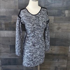 Beautiful Gray and Black Knit Athleta Dress
